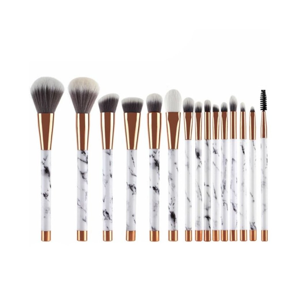 Pro Marble Makeup Brush Set
